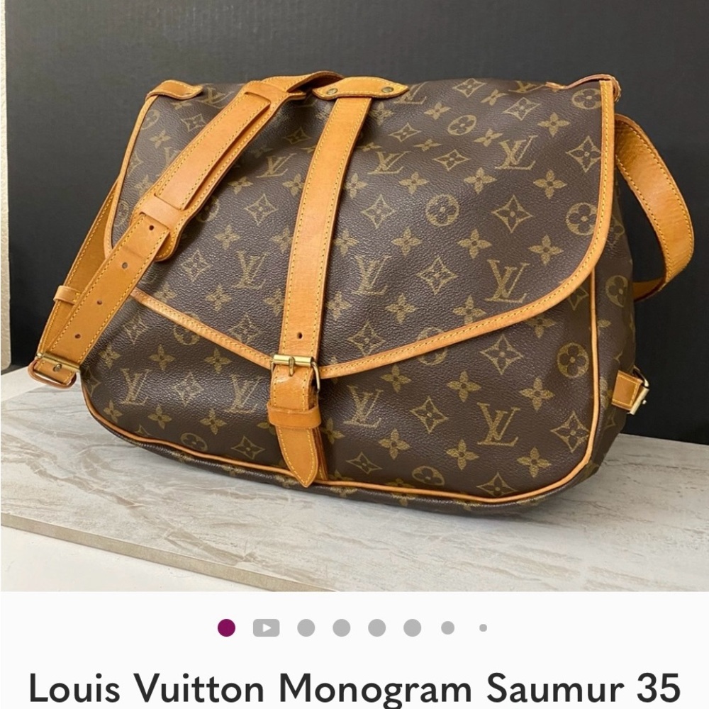 Louis Vuitton Monogram Saumur 35 Shoulder/Crossbody Bag 💼 LV726